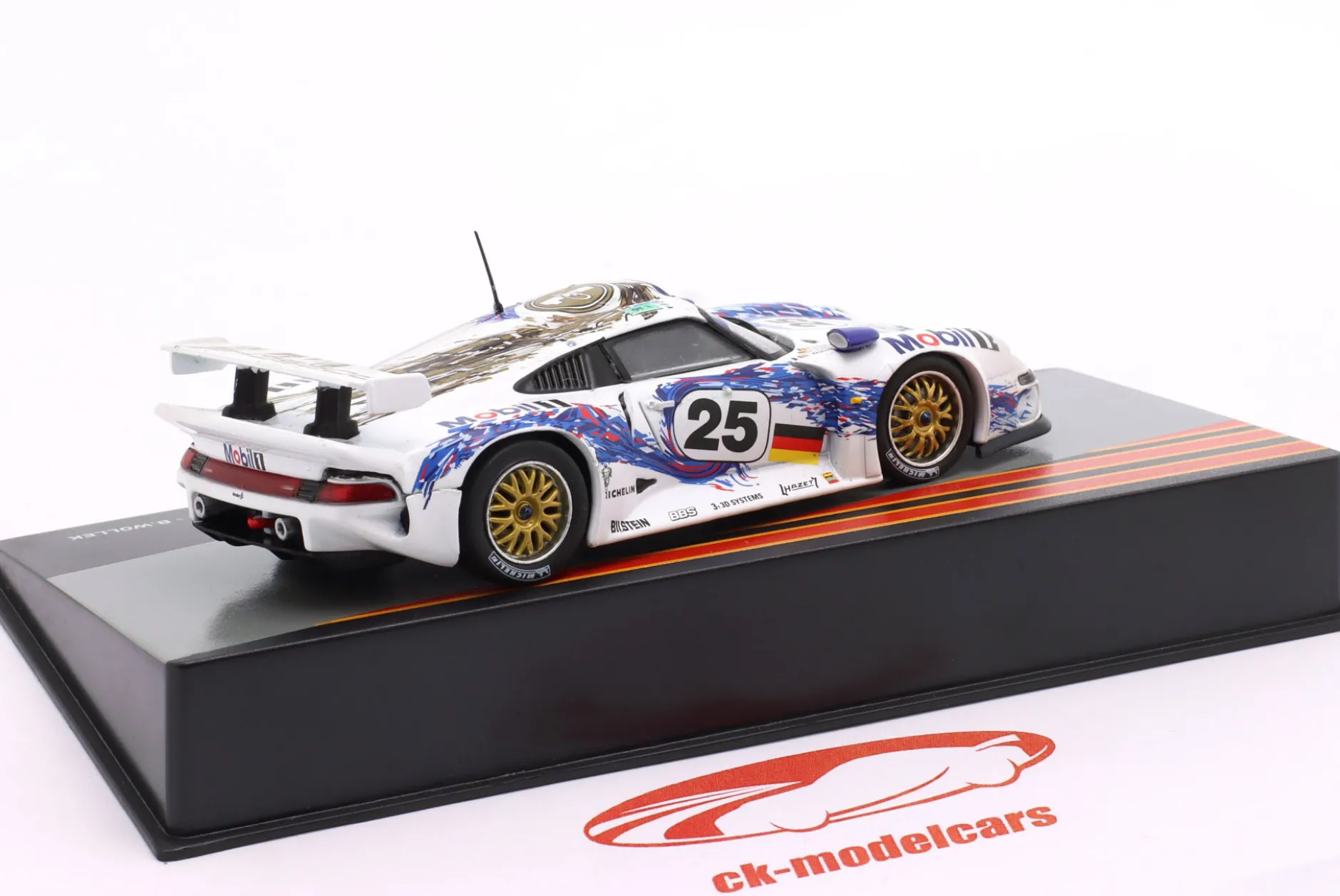 Porsche 911 GT1 #25 2nd 24h LeMans 1996 Stuck, Wollek, Boutsen 1:43 Altaya