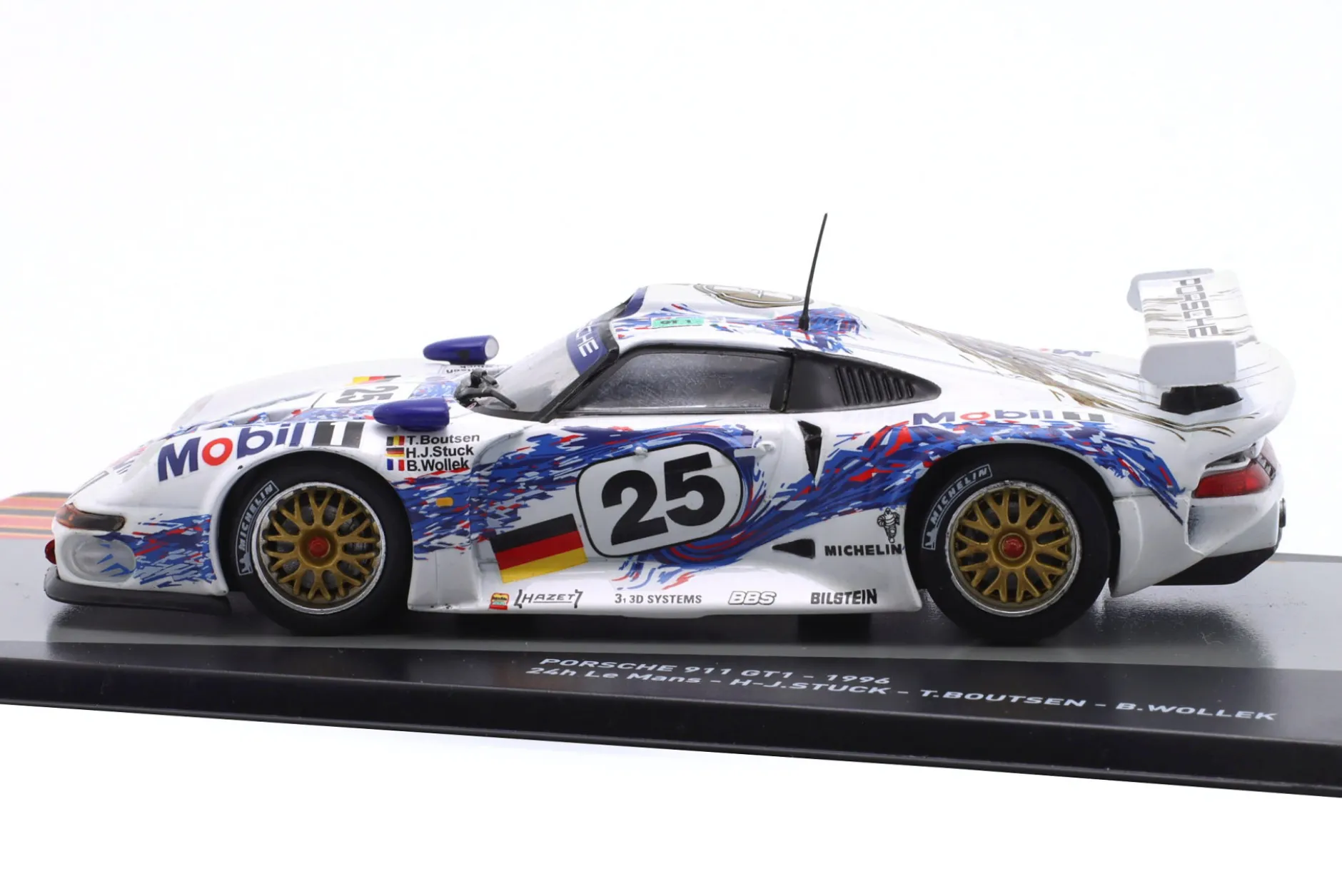 Porsche 911 GT1 #25 2nd 24h LeMans 1996 Stuck, Wollek, Boutsen 1:43 Altaya