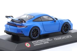 Porsche 911 (992) GT3 PEC Baujahr 2021 sharkblue / weiß 1:43 Minichamps
