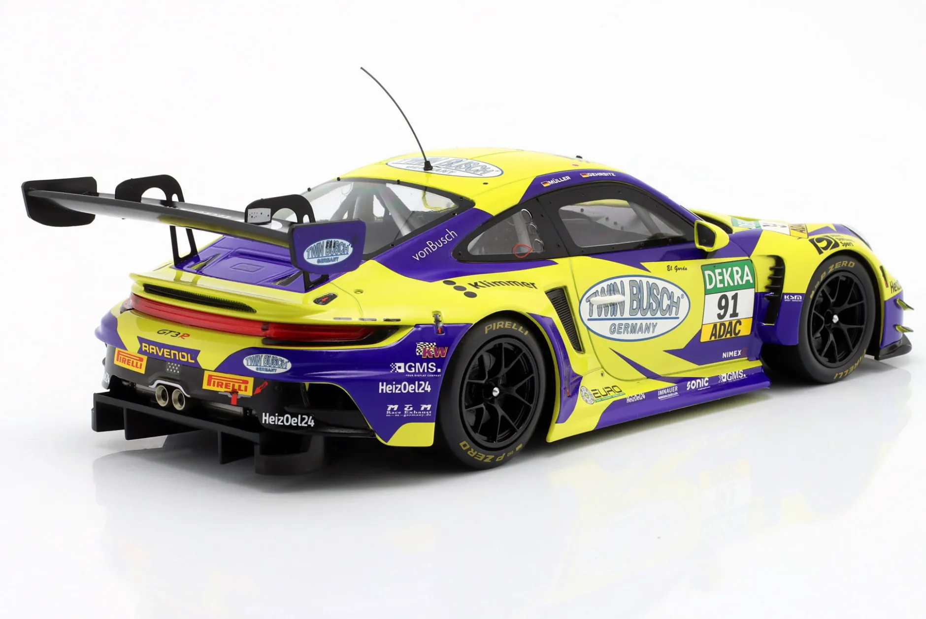 Porsche 911 GT3 R #91 ADAC GT Masters 2023 Gehrsitz, Müller 1:18 Ixo