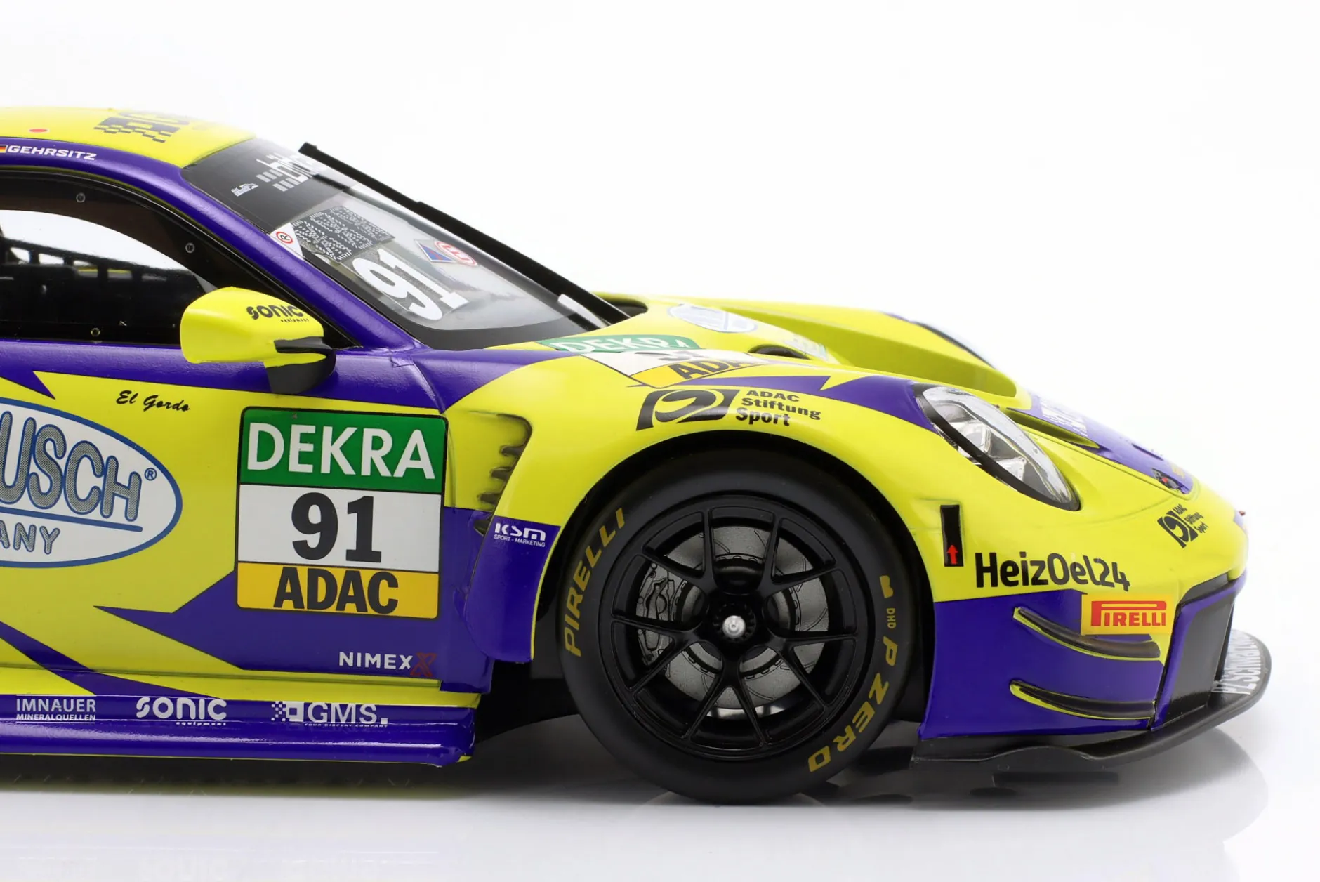 Porsche 911 GT3 R #91 ADAC GT Masters 2023 Gehrsitz, Müller 1:18 Ixo