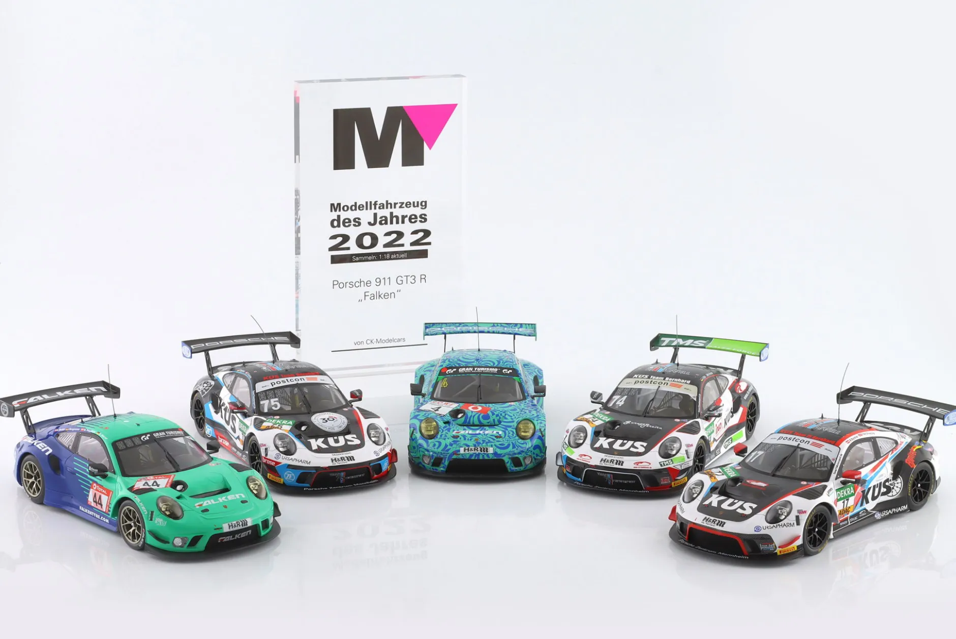 Porsche 911 (991) GT3 R #69 ADAC GT Masters Hockenheim 2018 Danke Fans 1:18 Ixo