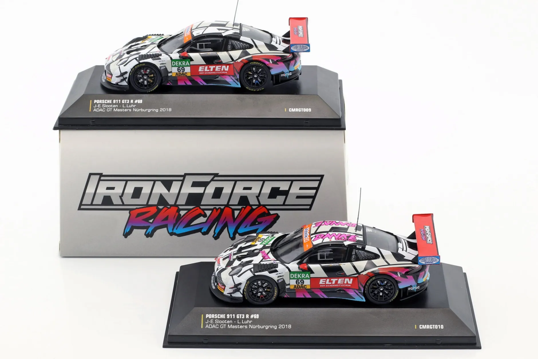 Porsche 911 (991) GT3 R #69 ADAC GT Masters Hockenheim 2018 Danke Fans 1:43 CMR