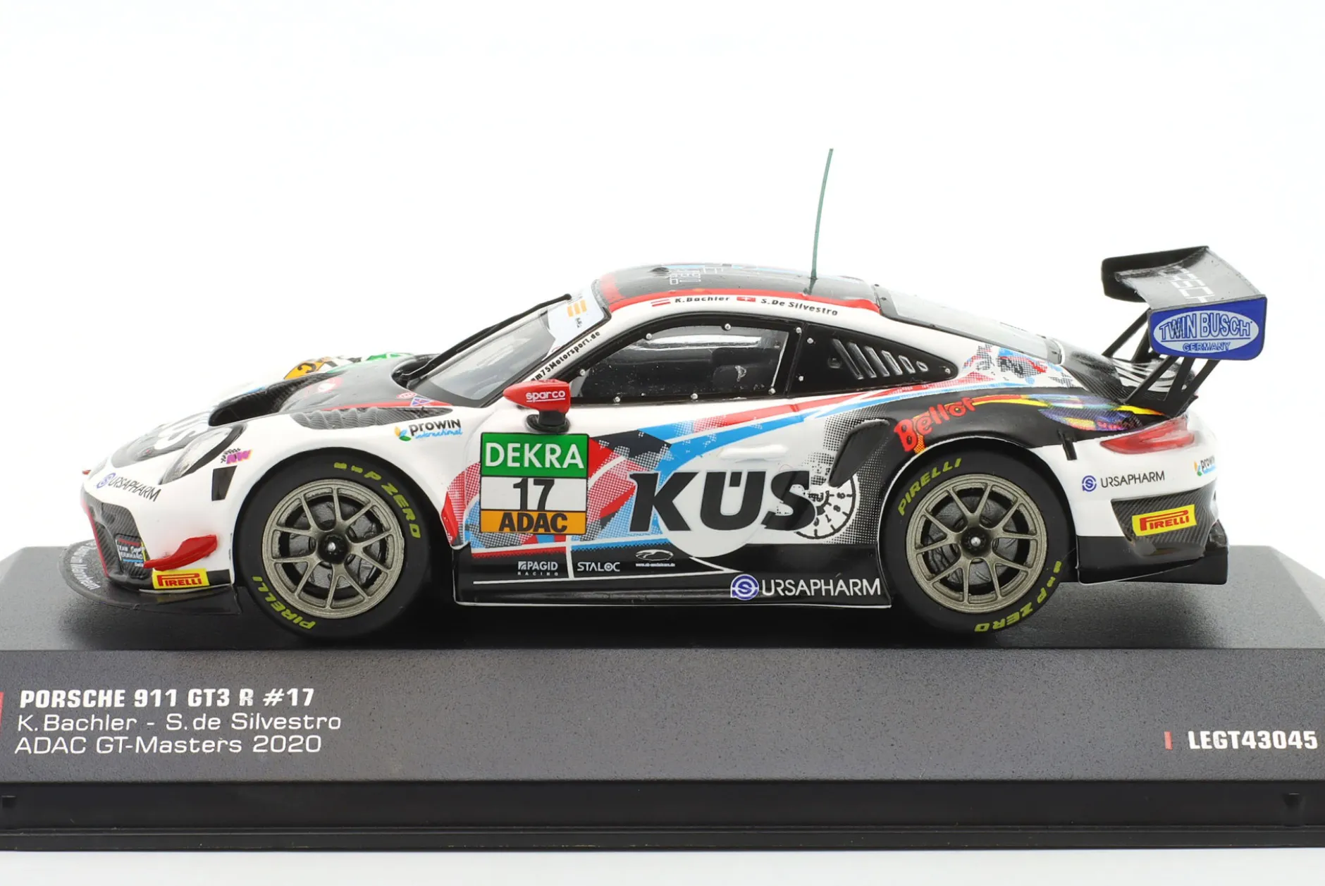 Porsche 911 GT3 R #17 ADAC GT Masters 2020 KÜS Team75 Bellof Tribute 1:43 Ixo