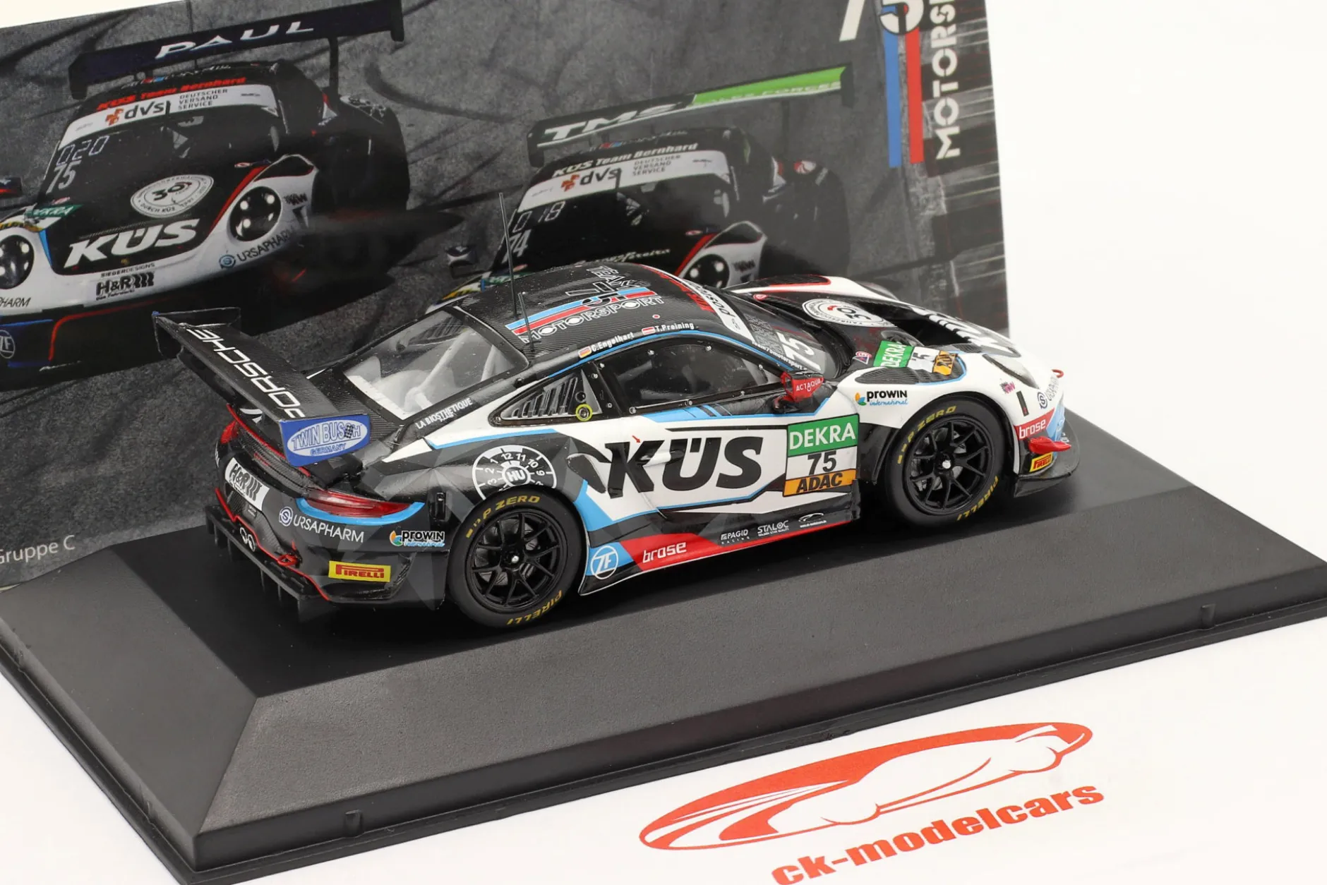 Porsche 911 GT3 R #75 ADAC GT Masters 2021 KÜS Team75 Bernhard 1:43 Ixo