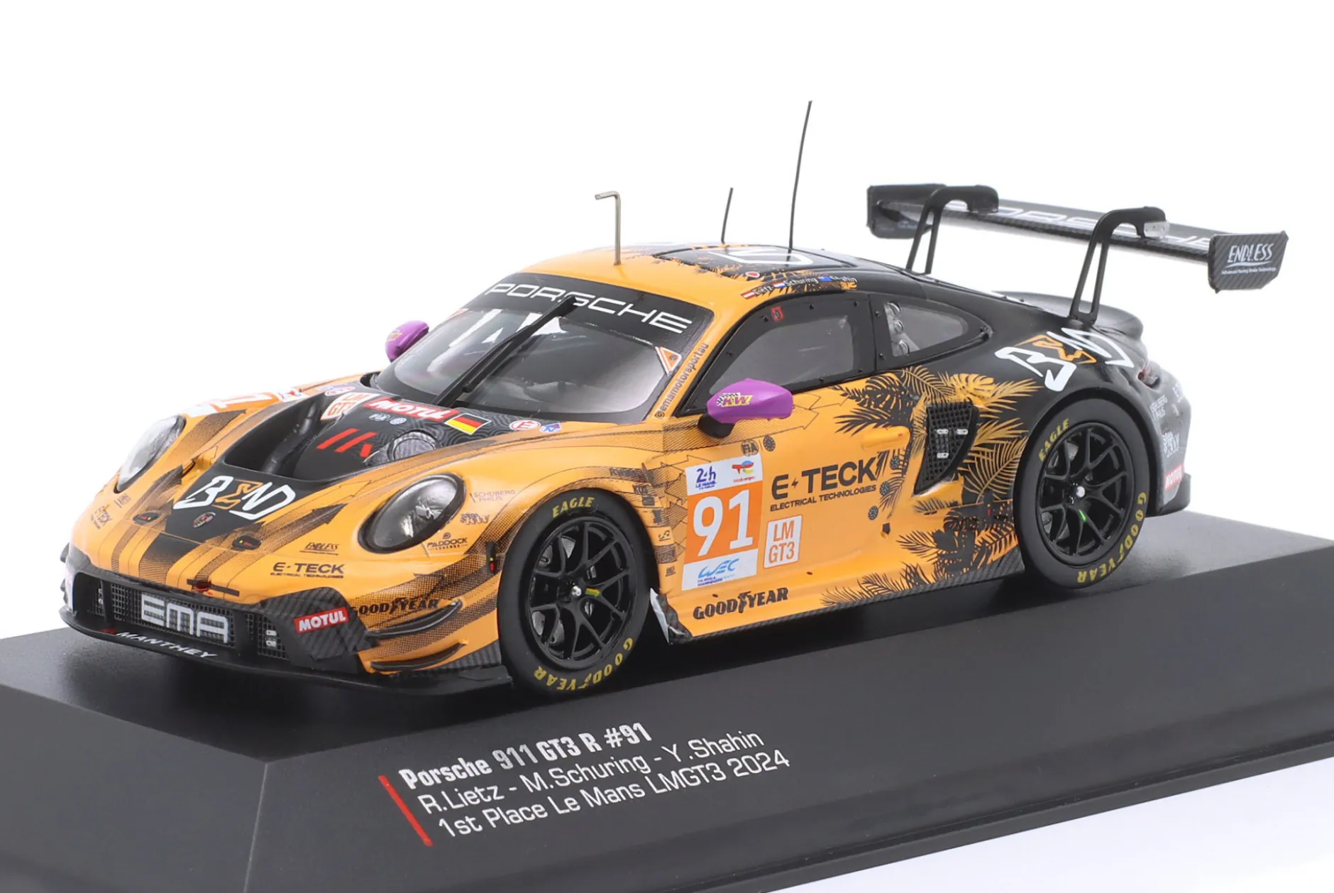 Porsche 911 GT3 R #91 Class Winner 24h LeMans 2024 Lietz, Schuring, Shahin 1:43 Ixo
