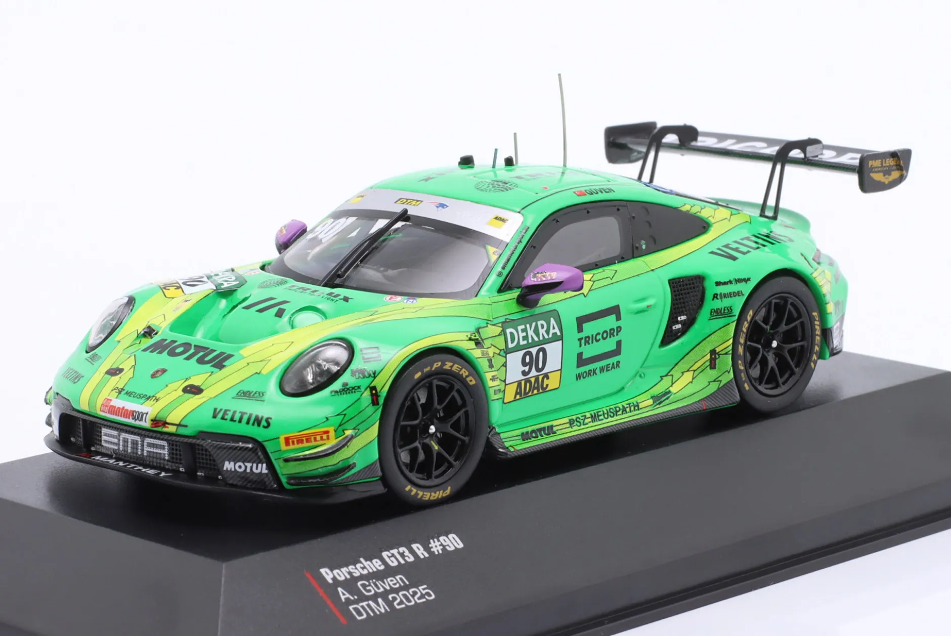 Porsche 911 GT3 R #90 DTM Champion 2025 Ayhancan Güven Manthey Greeno 1:43 Ixo