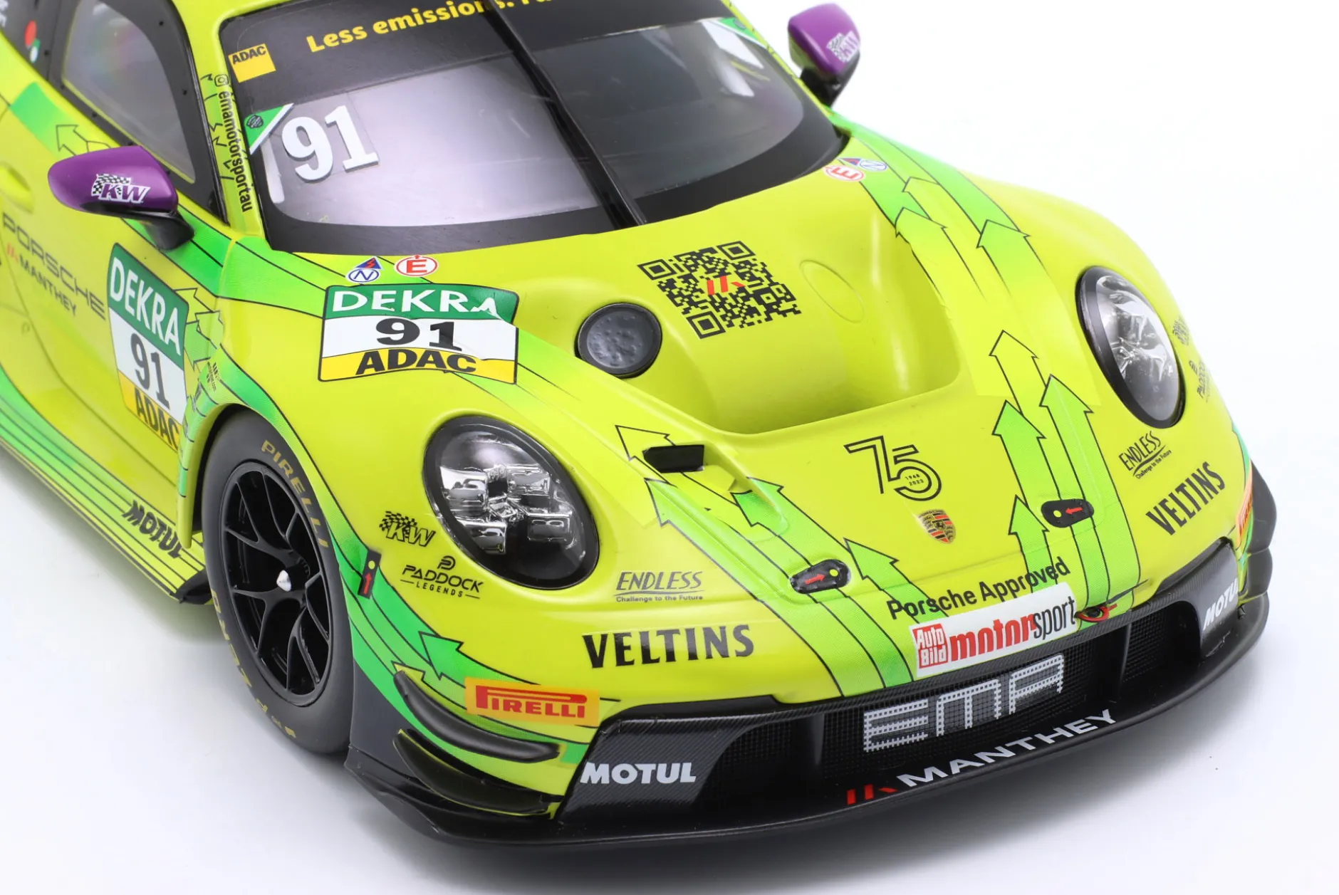 Porsche 911 GT3 R #91 DTM Champion 2023 Thomas Preining Manthey Grello 1:18 Ixo