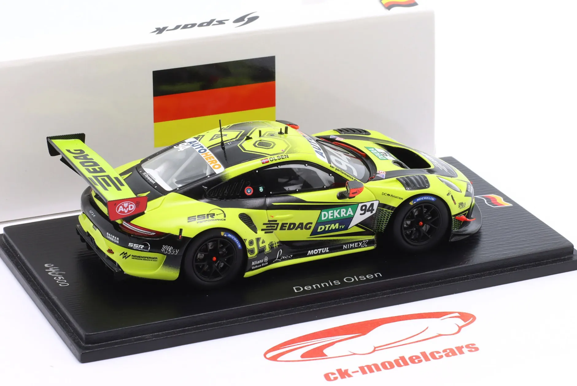 Porsche 911 GT3 R #94 DTM 2022 Dennis Olsen 1:43 Spark