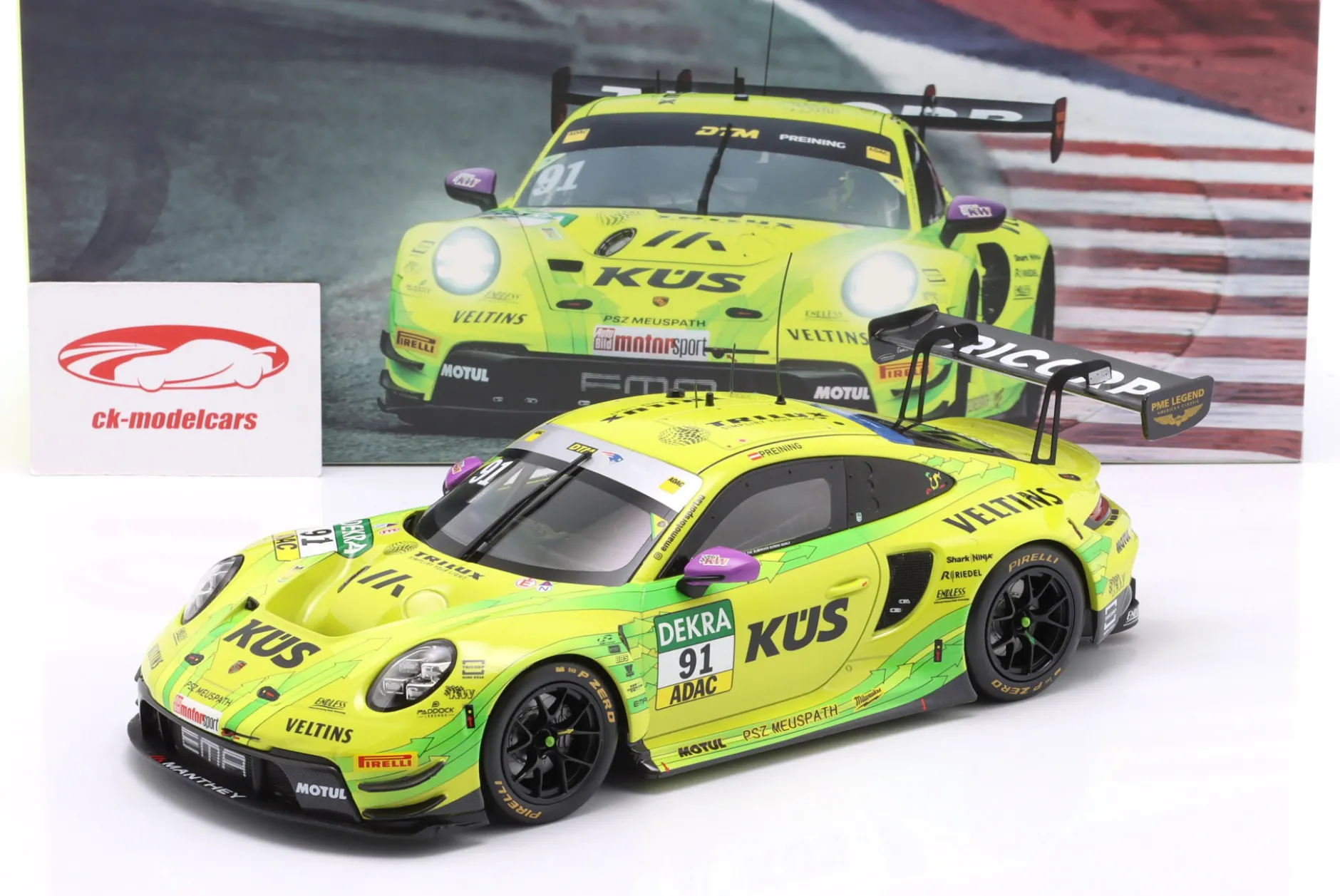 Porsche 911 GT3 R #91 DTM 2025 Thomas Preining Manthey Grello 1:18 Ixo