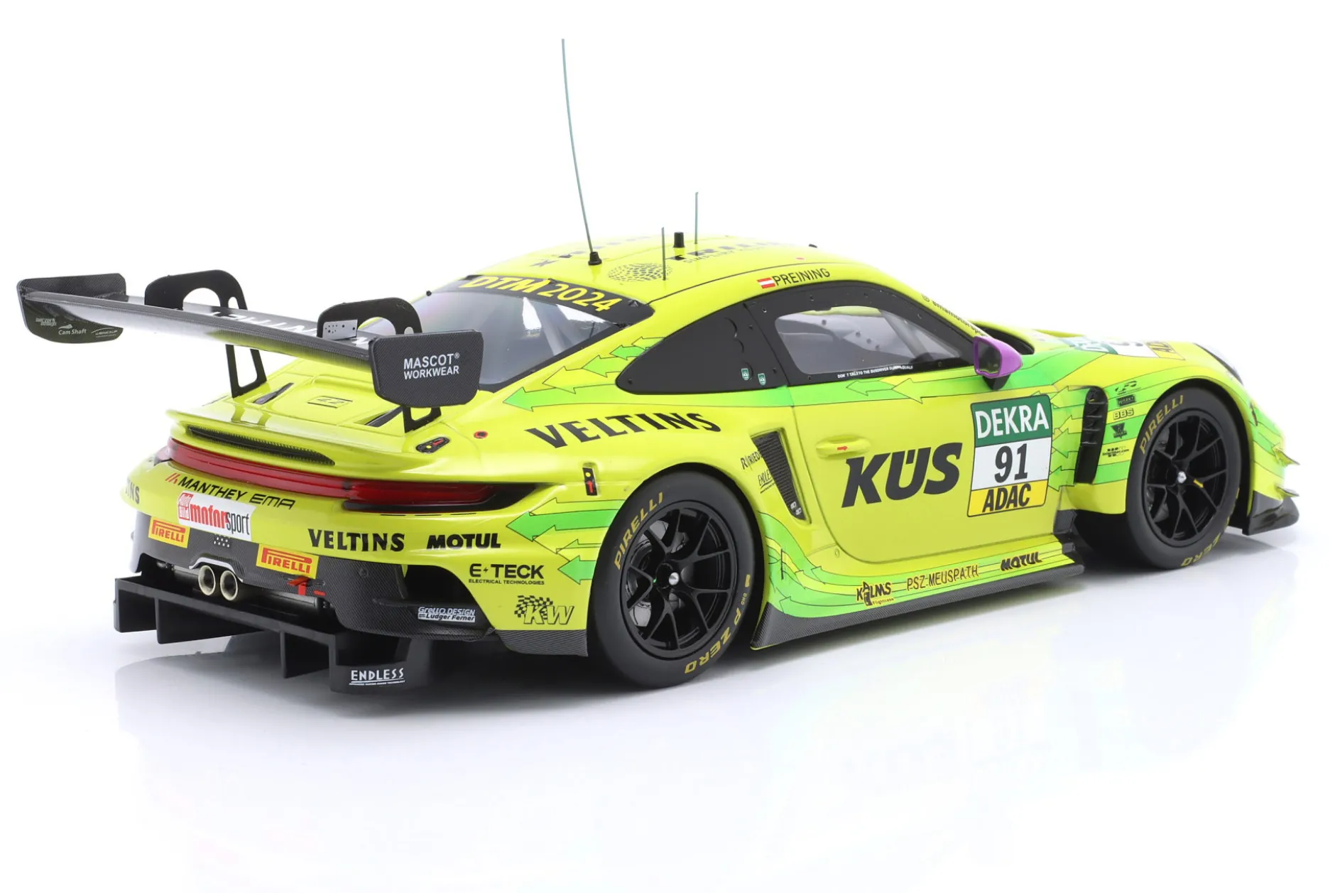 Porsche 911 GT3 R #91 DTM 2024 Thomas Preining Manthey Grello 1:18 Ixo