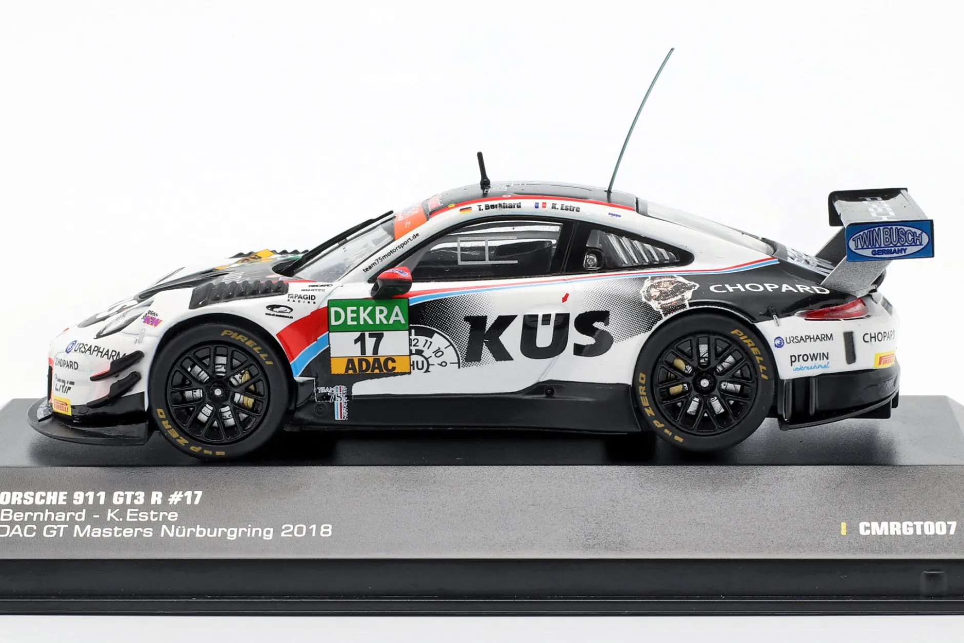 Porsche 911 (991) GT3 R #17 GT Masters 2018 Bernhard, Estre 1:43 CMR