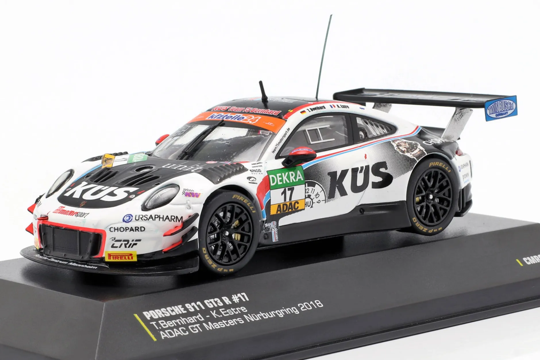 Porsche 911 (991) GT3 R #17 GT Masters 2018 Bernhard, Estre 1:43 CMR