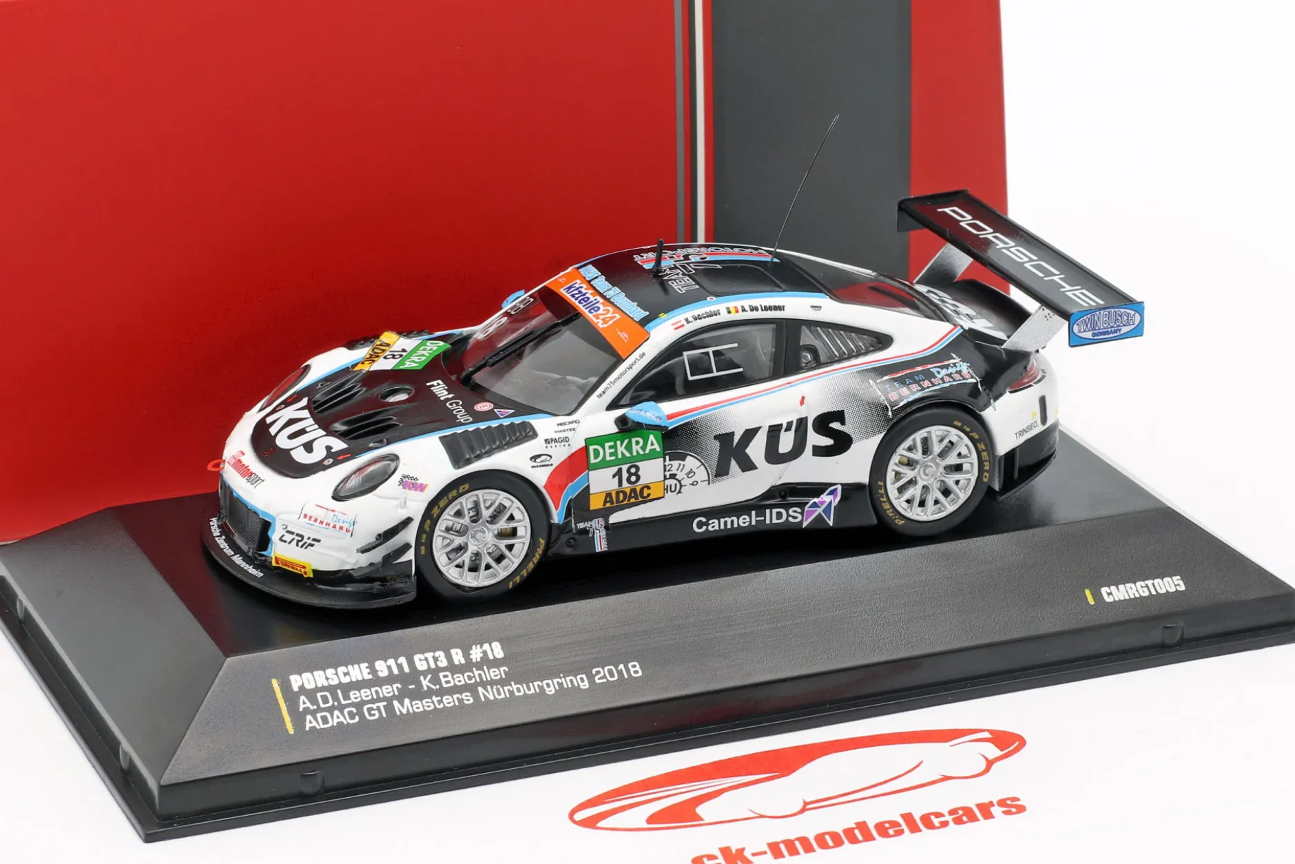 Porsche 911 GT3 R #18 GT Masters Nürburgring 2018 KÜS TEAM75 Bernhard 1:43 CMR