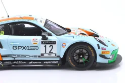 Porsche 911 GT3 R Gulf #12 4th 24h Spa 2020 Campbell, Pilet, Jaminet 1:18 Ixo