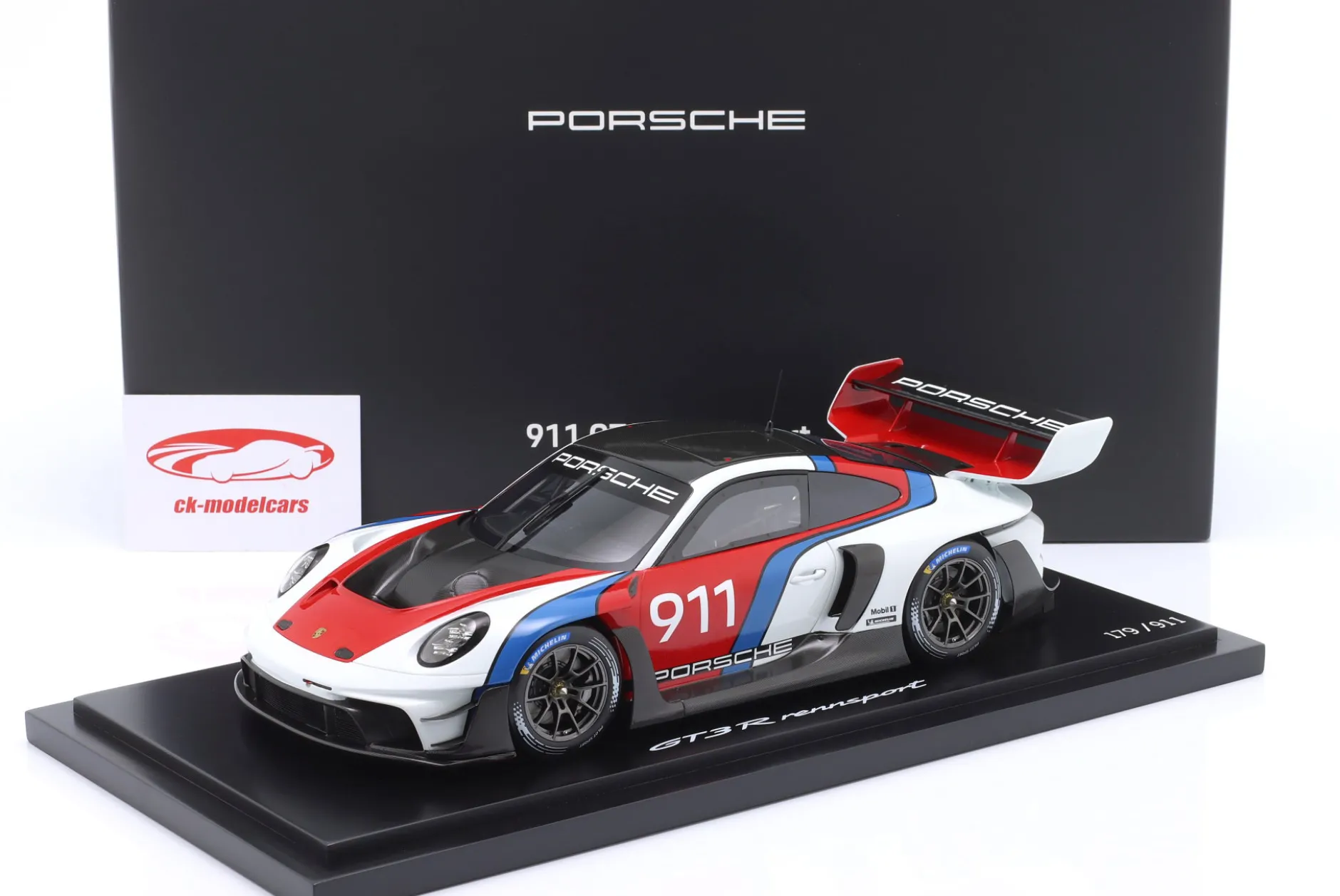 Porsche 911 (992) GT3 R Rennsport #911 multicolour 1:18 Spark