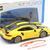 Porsche 911 GT2 RS Baujahr 2018 gelb / schwarz 1:43 Bburago