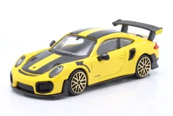 Porsche 911 GT2 RS Baujahr 2018 gelb / schwarz 1:43 Bburago
