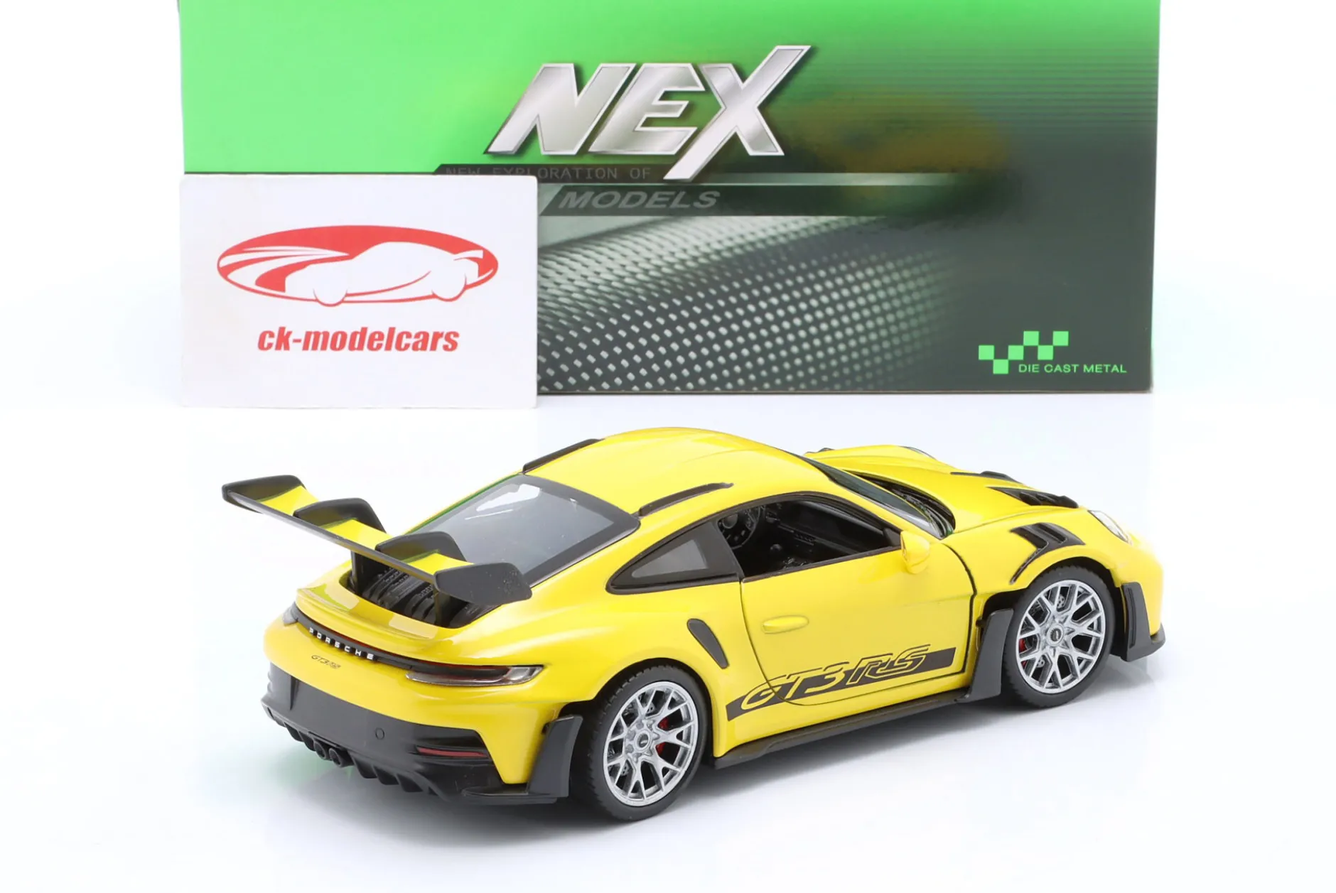 Porsche 911 (992) GT3 RS Baujahr 2023 gelb 1:24 Welly