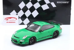Porsche 911 (997) GT3 RS Baujahr 2007 grün 1:18 Minichamps