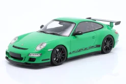Porsche 911 (997) GT3 RS Baujahr 2007 grün 1:18 Minichamps