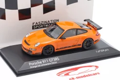 Porsche 911 (997.1) GT3 RS Baujahr 2006 orange / schwarz 1:43 Minichamps