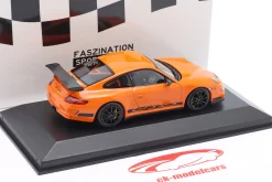 Porsche 911 (997.1) GT3 RS Baujahr 2006 orange / schwarz 1:43 Minichamps
