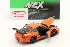 Porsche 911 (997) GT3 RS Baujahr 2007 orange / schwarz 1:24 Welly