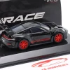 Porsche 911 (992) GT3 RS Baujahr 2022 schwarz / rote Felgen 1:43 Bburago