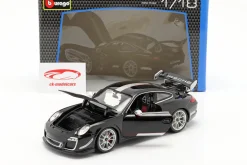 Porsche 911 (997) GT3 RS 4.0 Baujahr 2011 schwarz / silber 1:18 Bburago