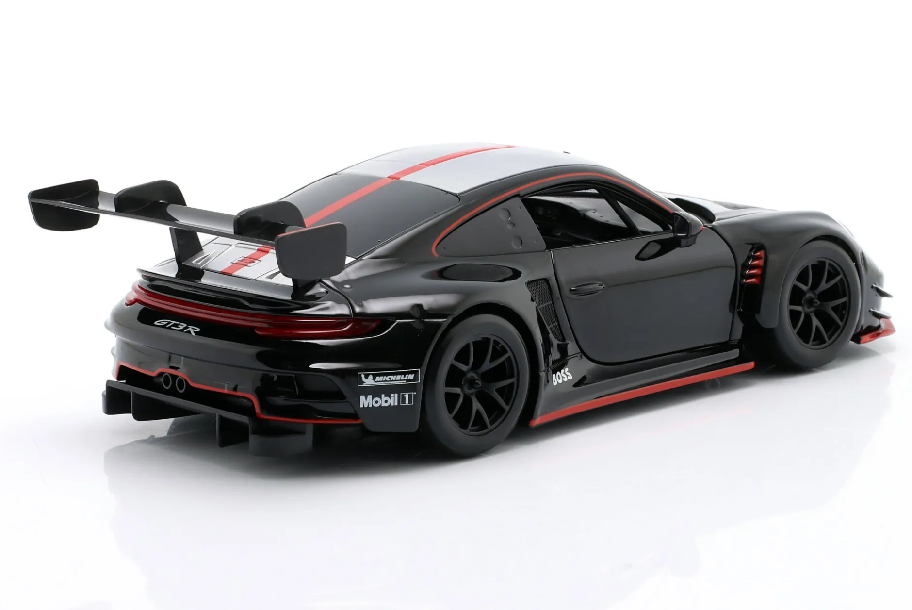 Porsche 911 (992) GT3 R schwarz / silber 1:24 Bburago