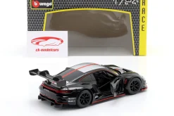 Porsche 911 (992) GT3 R schwarz / silber 1:24 Bburago
