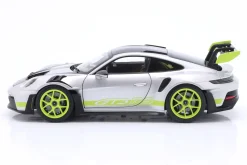 Porsche 911 (992) GT3 RS GT-silbermetallic / acidgrün 1:18 Norev