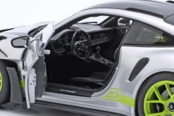 Porsche 911 (992) GT3 RS GT-silbermetallic / acidgrün 1:18 Norev