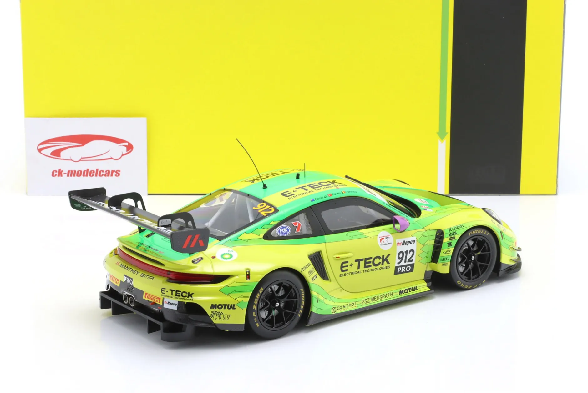 Porsche 911 GT3 R #912 Sieger 12h Bathurst 2024 Manthey Grello 1:18 Ixo