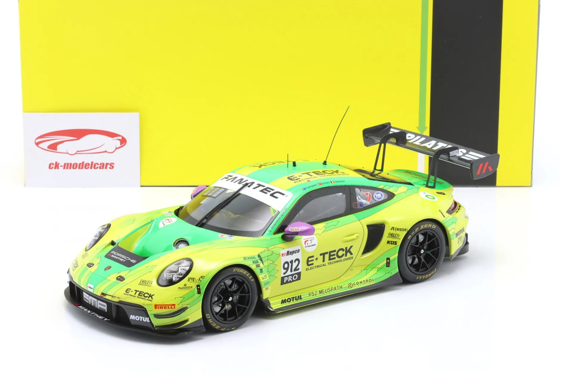 Porsche 911 GT3 R #912 Sieger 12h Bathurst 2024 Manthey Grello 1:18 Ixo
