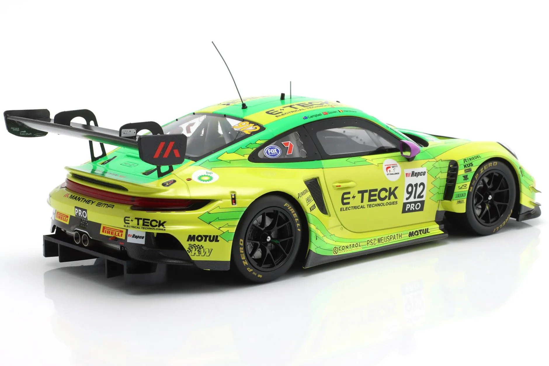 Porsche 911 GT3 R #912 Sieger 12h Bathurst 2024 Manthey Grello 1:18 Ixo