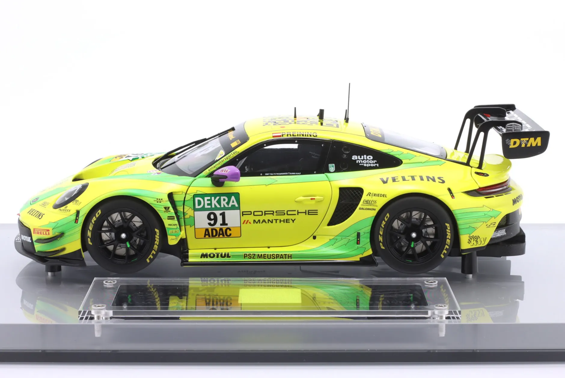Porsche 911 GT3 R #91 Sieger Hockenheim DTM Champion 2023 Preining 1:18 Minichamps