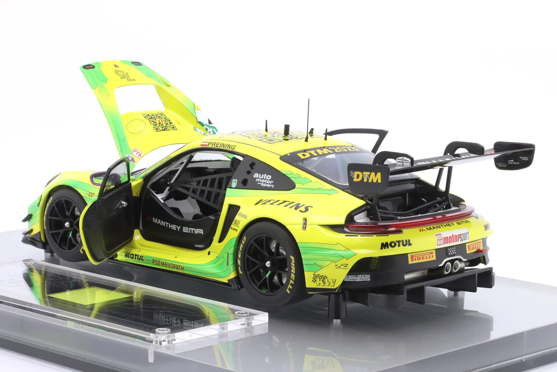 Porsche 911 GT3 R #91 Sieger Hockenheim DTM Champion 2023 Preining 1:18 Minichamps