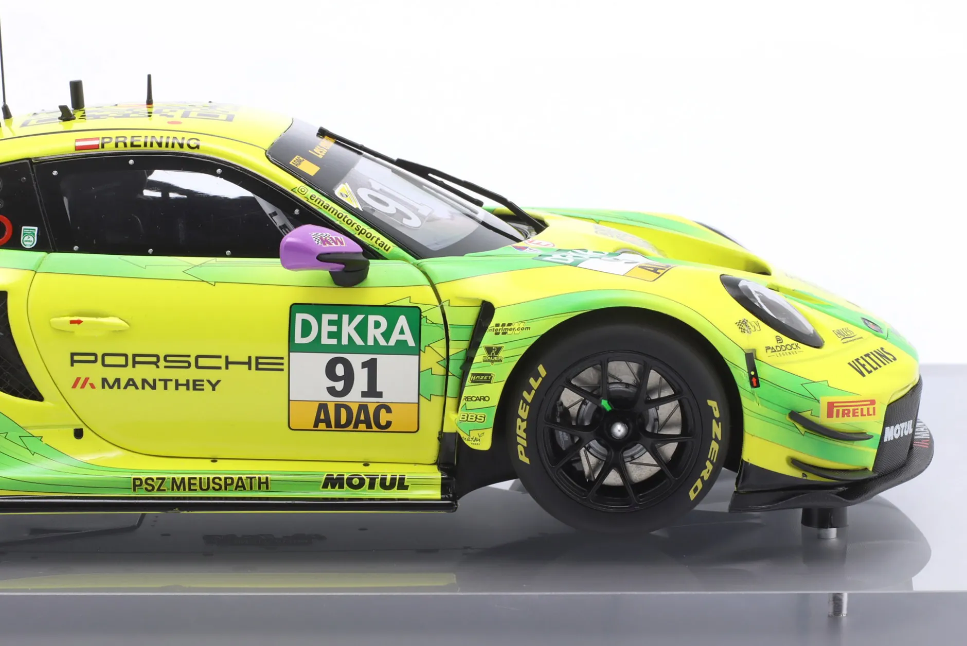 Porsche 911 GT3 R #91 Sieger Hockenheim DTM Champion 2023 Preining 1:18 Minichamps