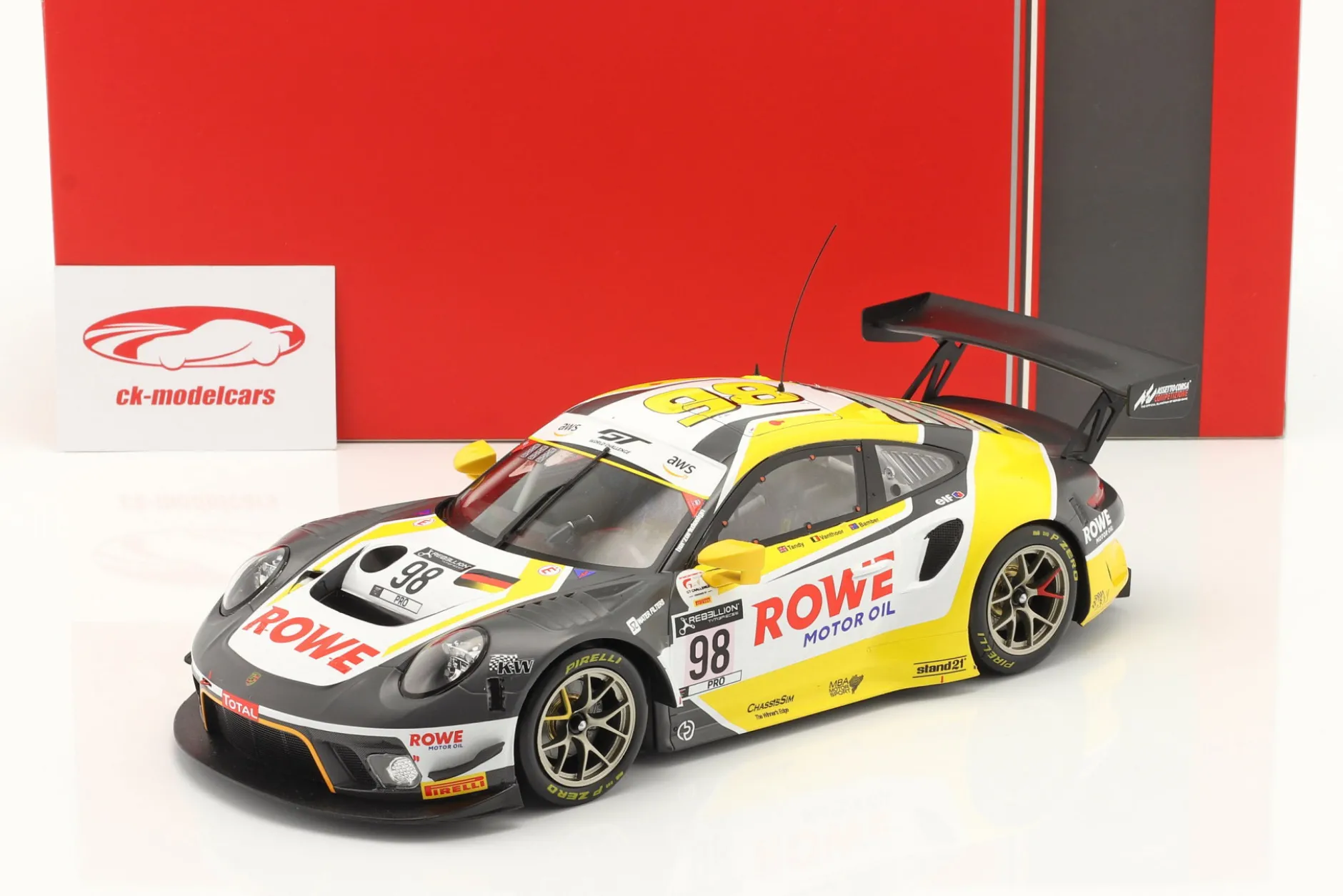 Porsche 911 GT3 R #98 Sieger 24h Spa 2020 Bamber, Tandy, Vanthoor 1:18 Ixo