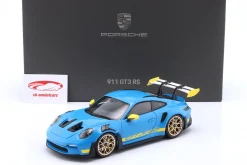 Porsche 911 (992) GT3 RS Tribute 24h Daytona 2003 Rivierablau 1:18 Minichamps