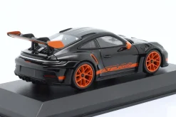 Porsche 911 (992) GT3 RS Weissach-Paket 2023 schwarz / orange 1:43 Minichamps