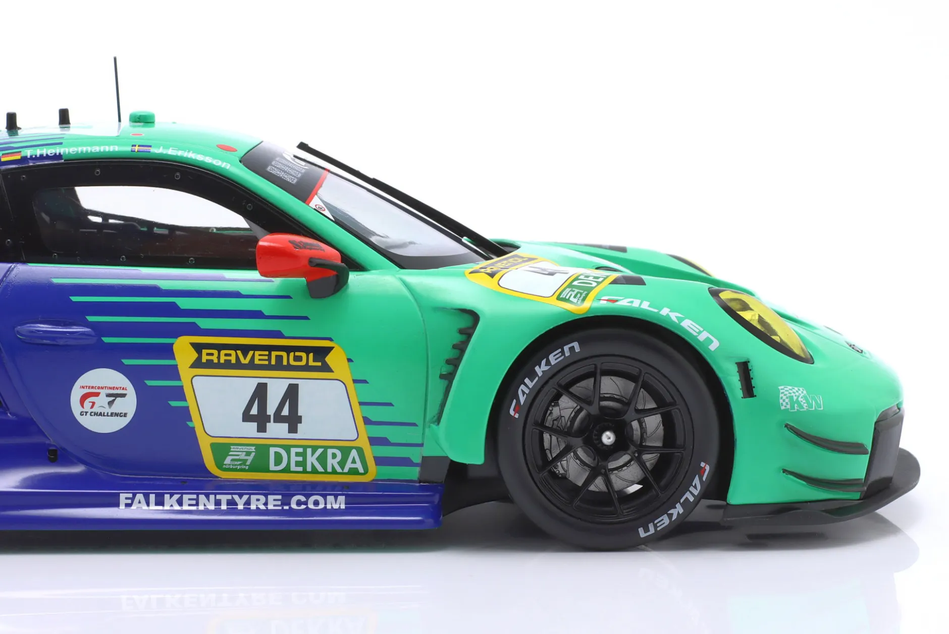 Porsche 911 GT3 R #44 10th 24h Nürburgring 2024 Falken Motorsports 1:18 Ixo