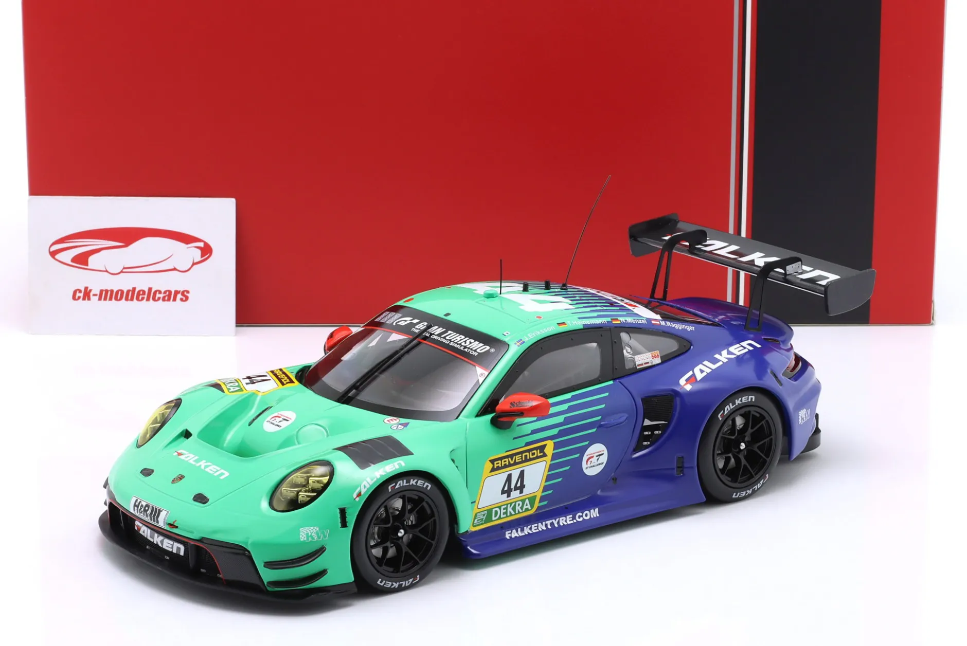 Porsche 911 GT3 R #44 10th 24h Nürburgring 2024 Falken Motorsports 1:18 Ixo