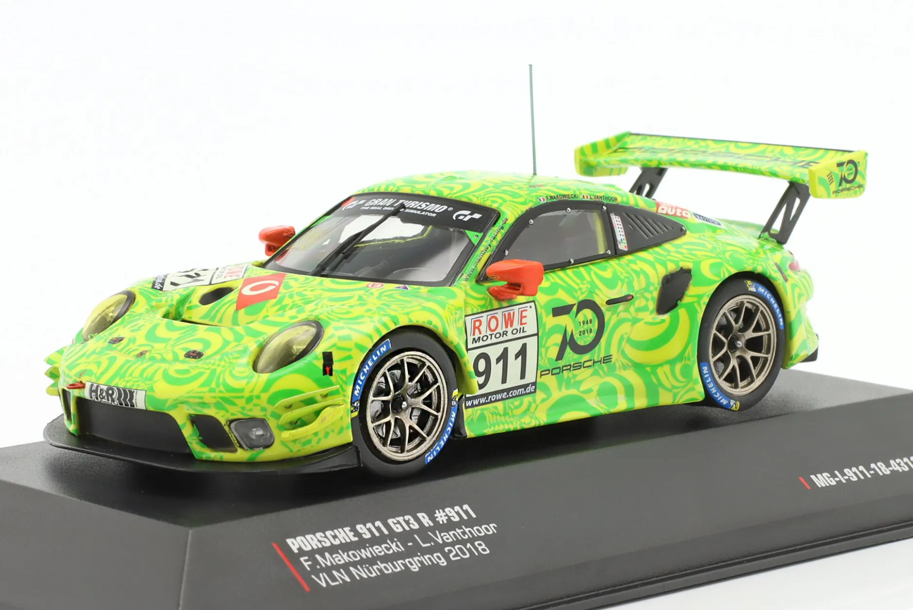 Porsche 911 GT3 R #911 VLN 6 Nürburgring 2018 Signature Edition 1:43 Ixo