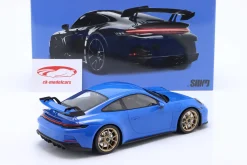 Porsche 911 (992) GT3 2021 sharkblue / goldene Felgen 1:18 Minichamps