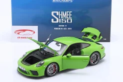 Porsche 911 (991) GT3 SHMEE 150 Baujahr 2018 gelb grün 1:18 Minichamps