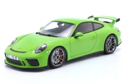 Porsche 911 (991) GT3 SHMEE 150 Baujahr 2018 gelb grün 1:18 Minichamps