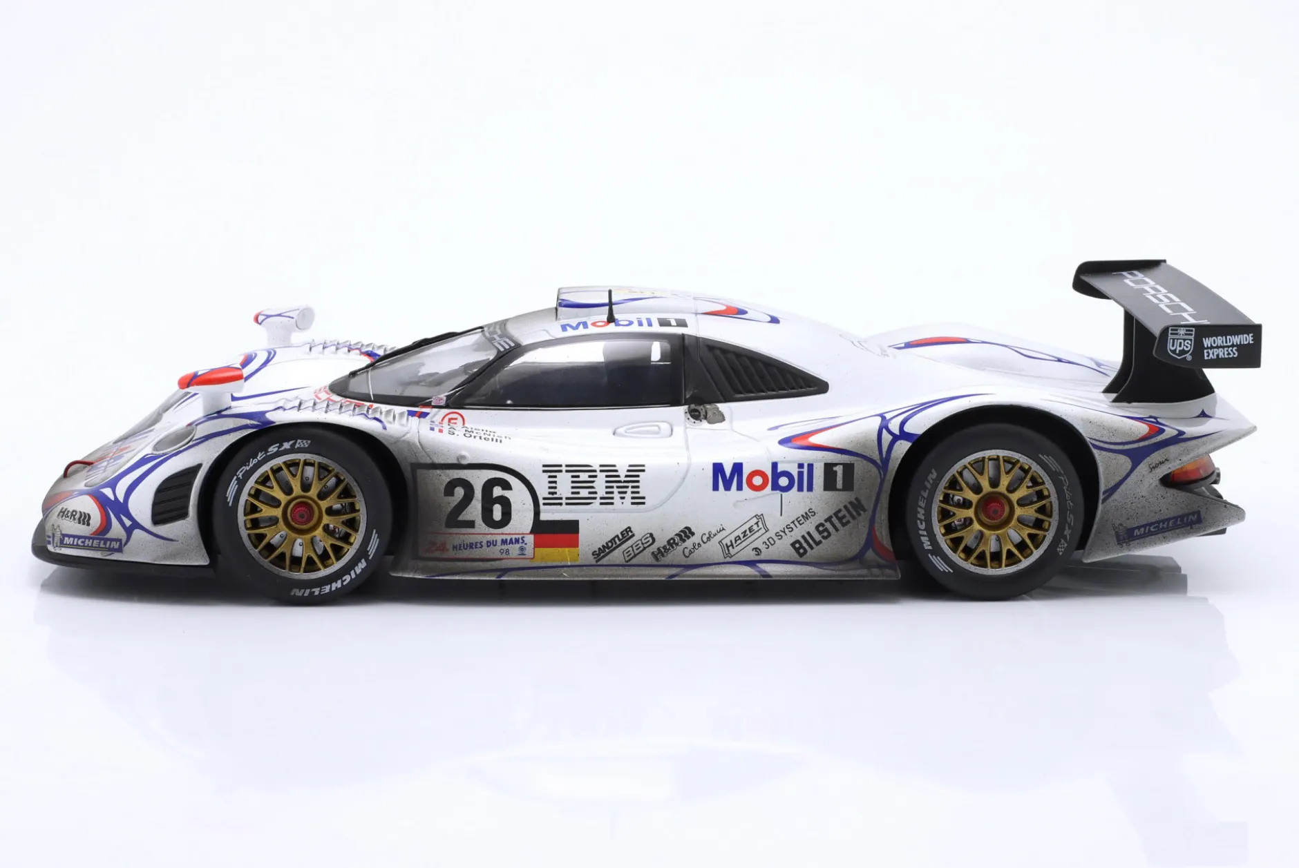 Porsche 911 GT1 #26 Sieger 24h LeMans 1998 Dirty Version 1:18 WERK83